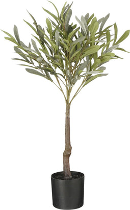 Mica Decorations Olijf Kunstplant in Bloempot - H75 x Ø15 cm - Lichtgroen