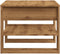 vidaXL - Salontafel - 55,5x55x45 - cm - bewerkt - hout - artisanaal - eikenkleur