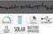 Lifetime LED-lichtkrans - Multicolour 10 m - Oplaadbare batterij Zon - IP44