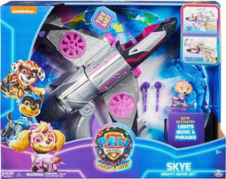 PAW Patrol The Mighty Movie - Vliegtuig Skye - Licht en geluid - Roze