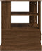 vidaXL - Bijzettafel - 50x50x60 - cm - bewerkt - hout - bruin - eikenkleur