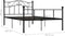 vidaXL - Bedframe - metaal - zwart - 160x200 - cm