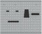 vidaXL - Pegboards - 2 - Pack - met - 8 - Accessoires, - Grijs, - 50x80 - cm, - Staal