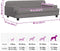 vidaXL - Hondenmand - 90x53x30 - cm - kunstleer - grijs