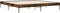 vidaXL - Bedframe - bewerkt - hout - metaal - gerookt - eikenkleurig - 200x200 - cm