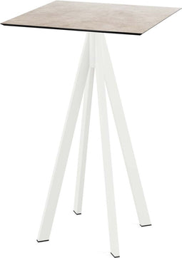 Infinity Statafel Wit Frame + Moonstone HPL 70x70 cm - Essentials 120051377