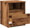 vidaXL - Nachtkastje - 40x40x50 - cm - bewerkt - hout - oud - houtkleurig