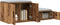 vidaXL - Opbergkast - Oud - Hout - 118x41x40 - cm
