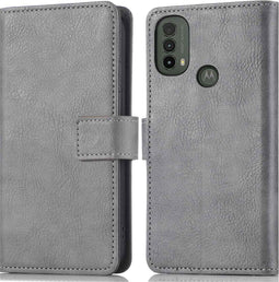 iMoshion Hoesje Geschikt voor Motorola Moto E40 / Moto E30 Hoesje Met Pasjeshouder - iMoshion Luxe Bookcase - Grijs