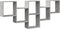 vidaXL - Wandschap - 159x18x66 - cm - bewerkt - hout - betongrijs