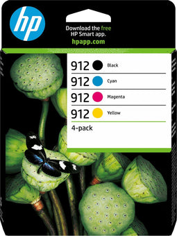 HP 912 - Inktcartridge - Origineel 4-pack - Zwart Cyaan Magenta Geel (4-pack)