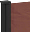 vidaXL - Windscherm - uittrekbaar - 120x600 cm - bruin
