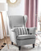 ABSON - Fauteuil - Grijs - Polyester