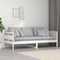 vidaXL - Slaapbank - massief - grenenhout - wit - 90x200 - cm