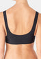 sloggi Zero Feel - Dames Bralette - Gewelfde V-hals - Zwart - Maat L