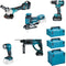 Makita DLX5066TJ Accu Combiset 5-delig 18V 5.0Ah in Mbox