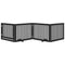 vidaXL - Hondenhek - inklapbaar - 4 - panelen - 320 - cm - populierenhout - zwart