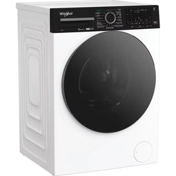WHIRLPOOL WPM27WADSBE - Vrijstaande wasmachine - 12 kg - 1400 tpm - Wit met zwarte deur