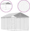 vidaXL - Hondenkennel - met - dak - 3x4,5x2,5 - m - gegalvaniseerd - staal - zilver