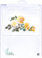 Thea Gouverneur - Borduurpakket met telpatroon - 429A - Voorgesorteerde DMC Garens - Vrede Roos - Aida - 44 cm x 65 cm - DIY Kit
