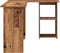 vidaXL - Hoekbureau - met - Opslag - Oud - Hout - 142x102x73 - cm