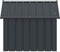 vidaXL Hondenhok - 116,5x103x81,5 cm - Gegalvaniseerd staal - Antraciet
