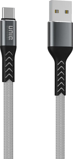 UNIQ Accessory USB Type-C Kabel - Snellader 100cm - Grijs