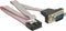 Delock 89900 - Seriële RS-232-kabel - 25 cm - Grijs