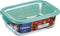 Keep N Box - bewaarbox glas - 197cl - 1970 ml - rechthoek turquoise