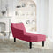 vidaXL - Chaise - longue - met - rechterarmleuning - fluweel - wijnrood