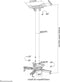 Neomounts CL25-550BL1 - Projector plafondsteun - Draagvermogen 35 kg - Zwart