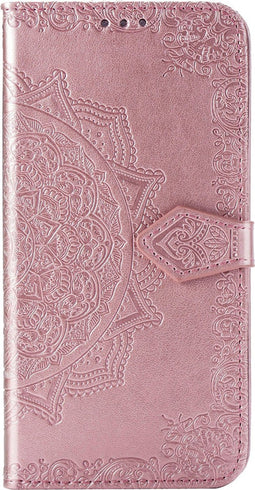 Hoesje Met Pasjeshouder Geschikt voor iPhone 11 Pro - Mandala Bookcase - Roze