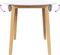vidaXL - Eettafel - massief - hout - naturel - rubber