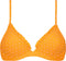 Beachlife Velvet Dot - bh-fit bikinitop - V-hals met beugel en lichte padding - Oranje (80E)