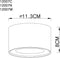 Globo Serena - Plafonniere - LED - Ø 11cm - Nikkel