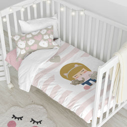 Happy Friday Duvet cover set 2 pieces Kitty 100x135 cm (Cot) Multicolor