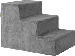 Houten Huisdierentrap Timmy - 3 Treden - Max. 50 kg - Grijs - 46 x 36 x 34 cm