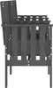 vidaXL - Tuinbank - met - tafel - 2-zits - massief - grenenhout - grijs