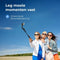 Selfie Stick Tripod - 2-in-1 - Draadloze afstandsbediening - Grijs