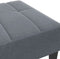 vidaXL - Voetenbank - 77x55x31 - cm - fluweel - donkergrijs