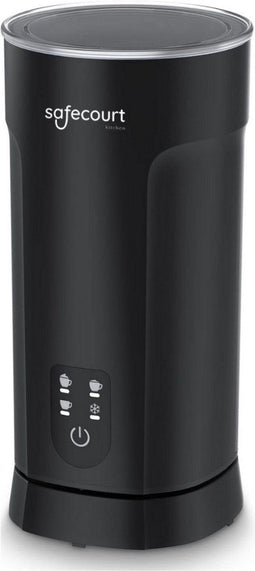 Safecourt MF600 - Elektrische Melkopschuimer - 4-in-1 Warm & Koud Schuim - Zwart