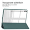 imoshion Tablet Hoes Geschikt voor Samsung Galaxy Tab S9 11.0 inch Plus / Tab S9 FE Plus / Tab S10 Plus - imoshion Trifold Hardcase Bookcase - Groen /Groen
