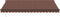 vidaXL - Luifel - handmatig - uittrekbaar - 450x350 - cm - bruin