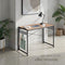 tectake® Paterson - Inklapbaar bureau - Rastervlakken met 8 haken - Lichtbruin - Afmeting (LxBxH) 102 x 51 x 77 cm