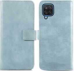 iMoshion Hoesje Geschikt voor Samsung Galaxy A12 Hoesje Met Pasjeshouder - iMoshion Luxe Bookcase - Lichtblauw