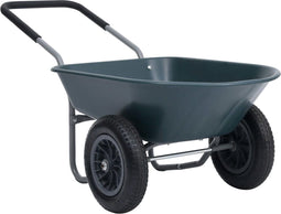 vidaXL - Kruiwagen - 100 - kg - 78 - L - 140x63x65 - cm - groen - en - grijs