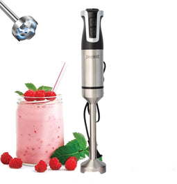 Royalty Line® ESTM800 Staafmixer - Krachtig Motor - 800W - RVS - Blender - Handmixer - Met 20 Snelheidsinstellingen en Turbo Functie - Zwart