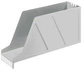 Leitz - Tijdschriftencassette leitz 2427 a4 dwars grijs | 20 stuks