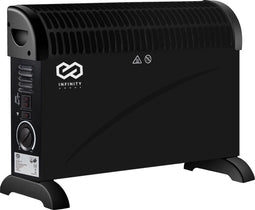 Infinity Goods INF2366 - Elektrische Convectorkachel - 750/1500/2000W - Verstelbare Thermostaat - Zwart