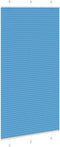 vidaXL - Plissé - rolgordijn - 110x200cm - stofbreedte - 109,4cm - polyester - blauw